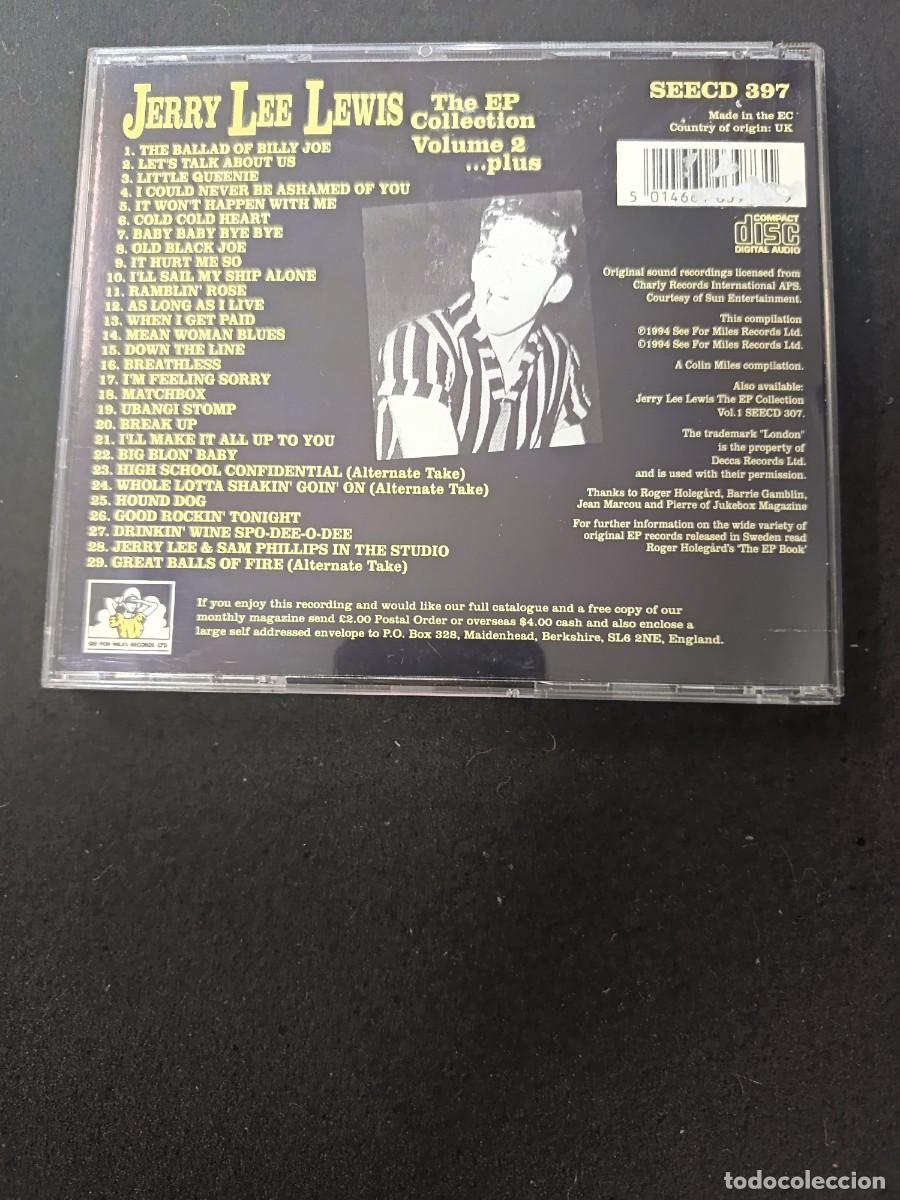 CDs de m&uacute;sica: CD. JERRY LEE LEWIS. THE EP COLLECTION VOLUME 2 ... PLUS - Foto 2