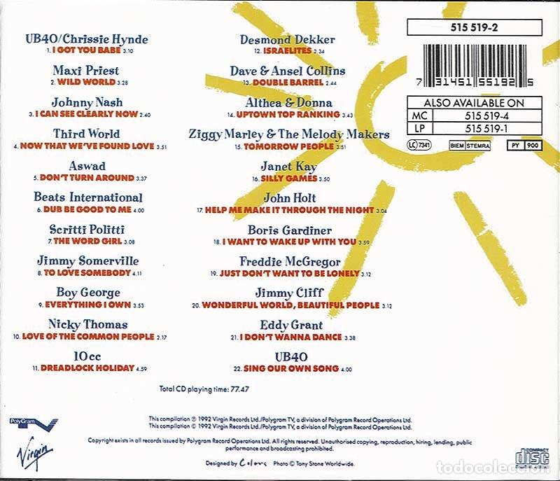 CDs de m&uacute;sica: Various - Dancing On Sunshine - 22 Classic Reggae Hits. CD - Foto 2