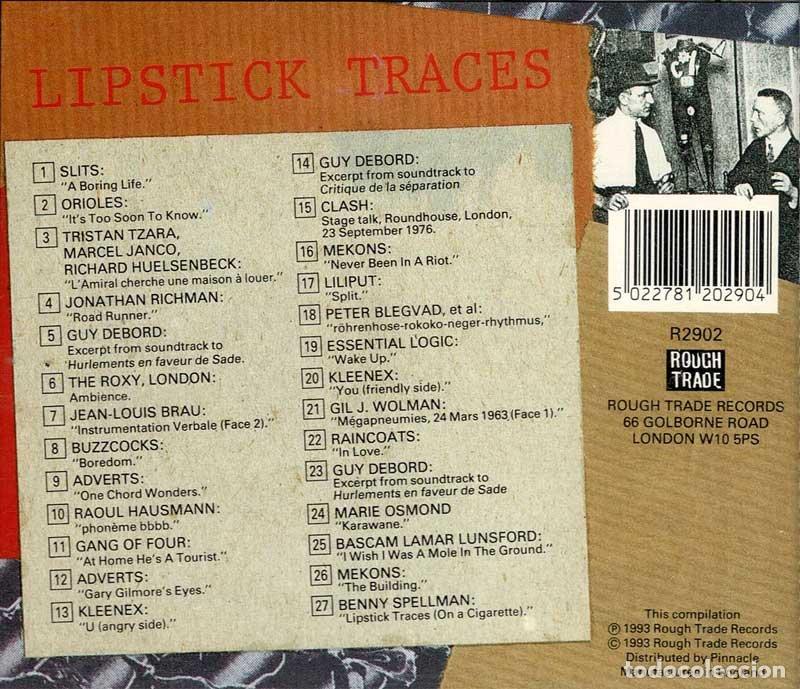 CDs de m&uacute;sica: Various - Lipstick Traces. CD - Foto 2