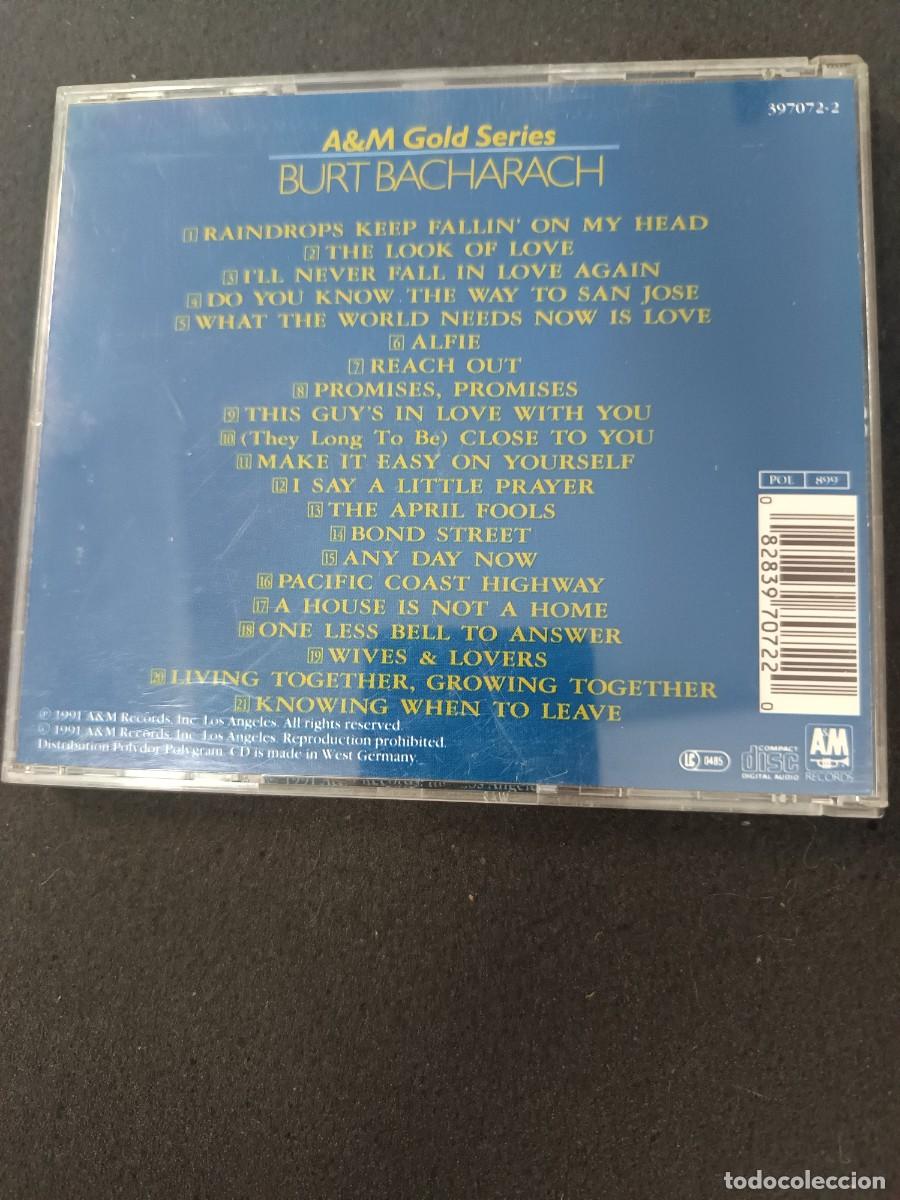 CDs de m&uacute;sica: BURT BACHARACH. A & M GOLD SERIES - Foto 2