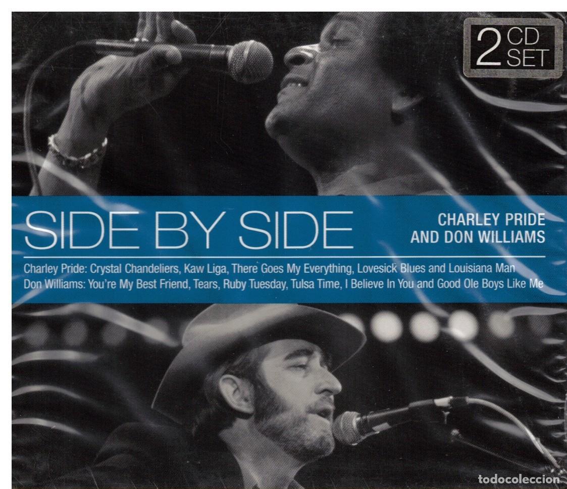 CDs de m&uacute;sica: SIDE BY SIDE - CD CHARLEY PRIDE AND DON WILLIAMS - 2 DISCOS - Foto 1