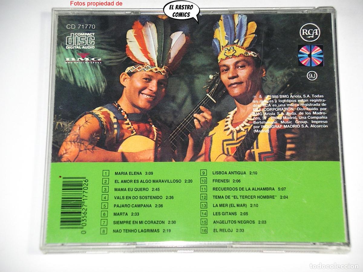 CDs de m&uacute;sica: Los Indios Tabajaras, Antolog&iacute;a, 16 &Eacute;xitos, CD RCA 1988 - Foto 2