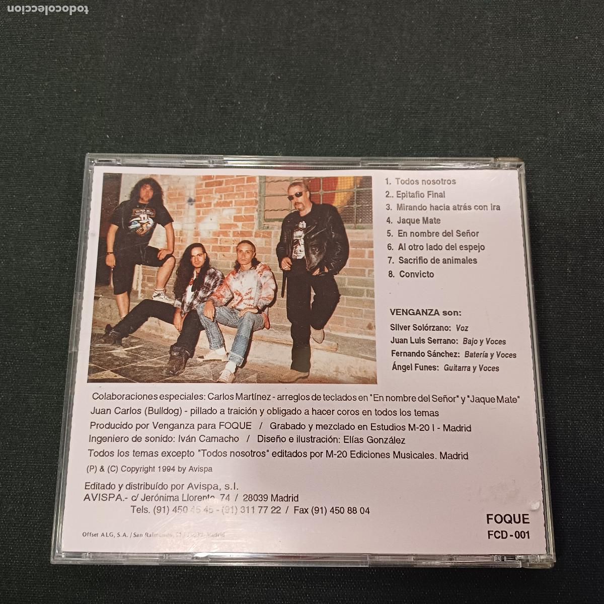 CDs de m&uacute;sica: VENGANZA/JAQUE MATE/CD METAL. - Foto 3