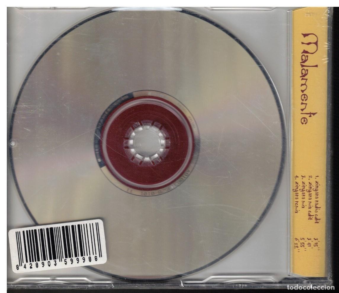 CDs de m&uacute;sica: SINGLE MALAMENTE - ZINGARA - CD - Foto 2