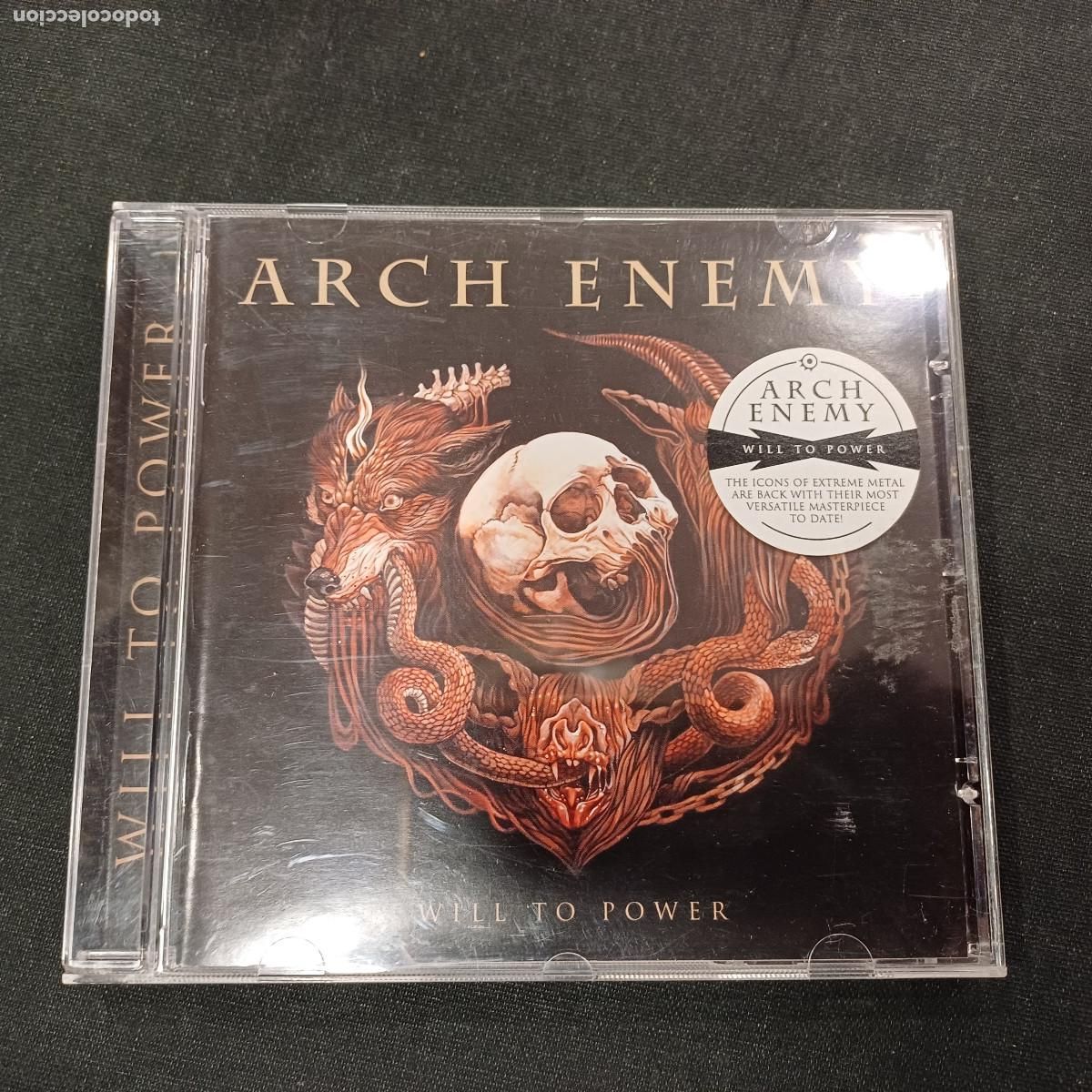 CDs de m&uacute;sica: ARCH ENEMY/WILL TO POWER/CD METAL. - Foto 1