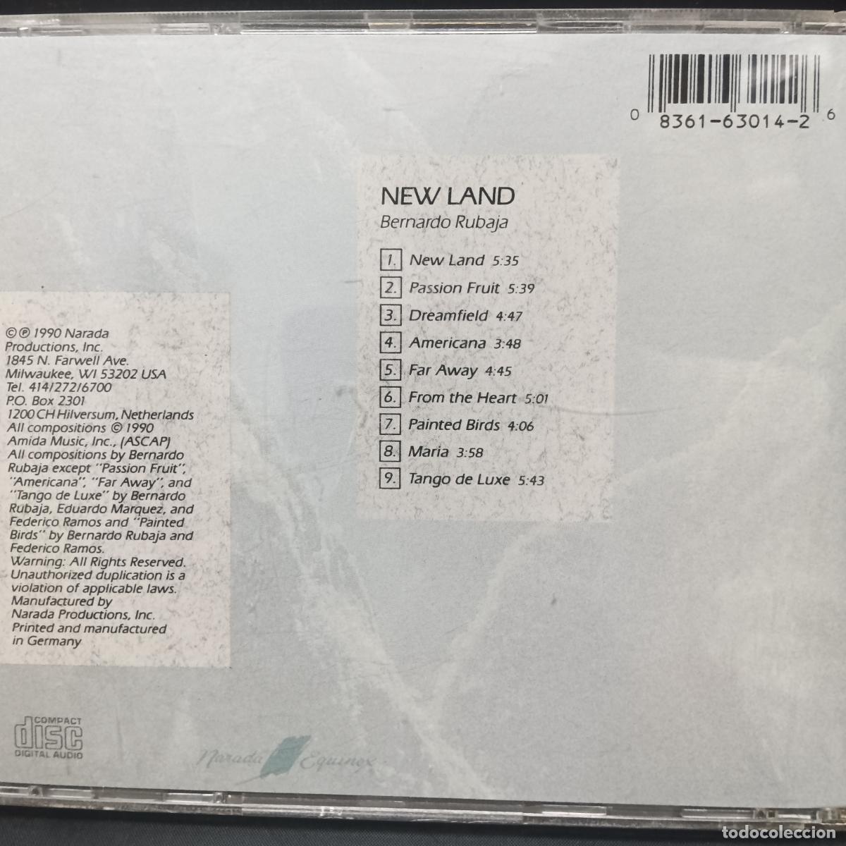 CDs de m&uacute;sica: Bernardo Rubaja &lrm;&ndash; New Land. CD - Foto 2
