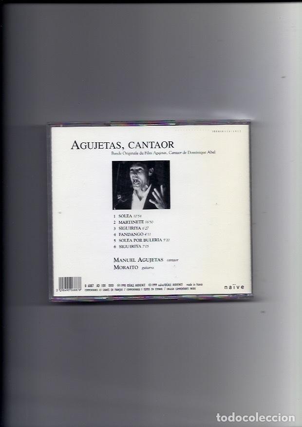 CDs de m&uacute;sica: AGUJETAS. Cantaor. (cd 1999) - Foto 2