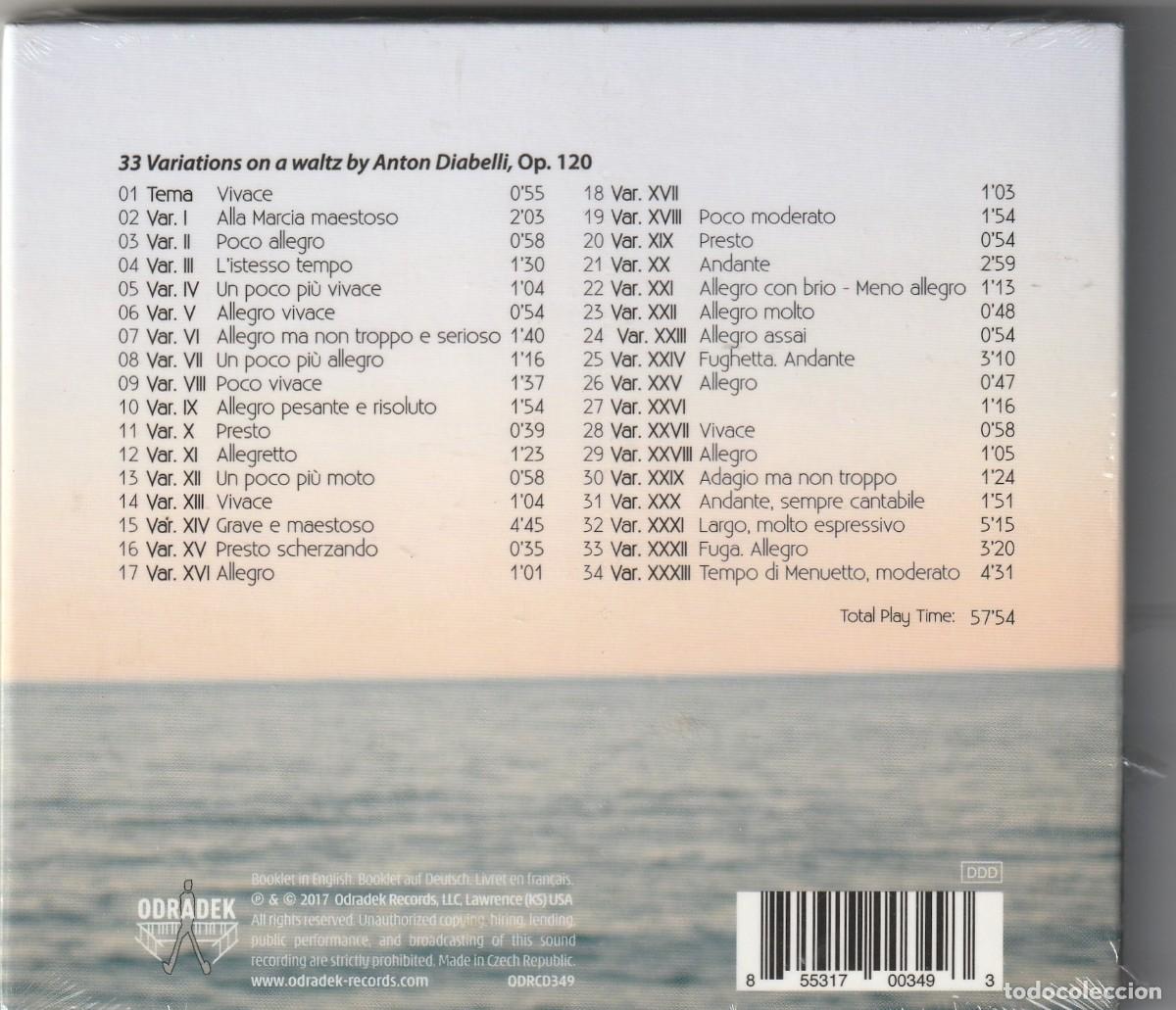 CDs de m&uacute;sica: BEETHOVEN - DIABELLI VARIATIONS (CD ODRADEK 2017) MURIEL CHEMIN - Foto 2