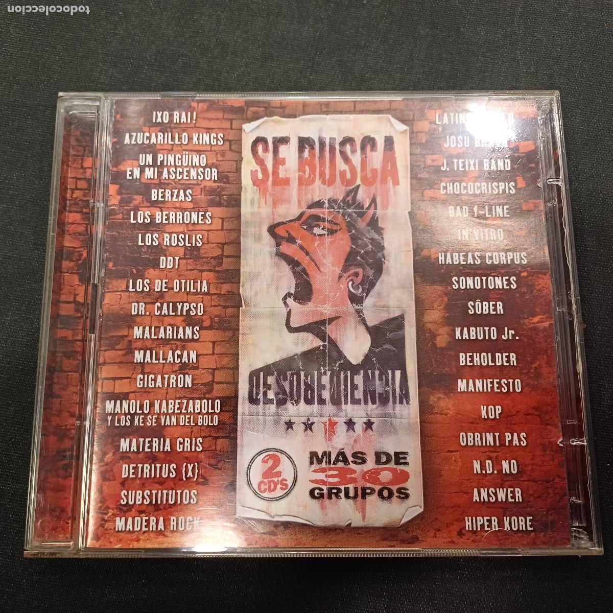 CDs de m&uacute;sica: DESOBEDIENCIA/CD PUNK 2 DISCOS. - Foto 1