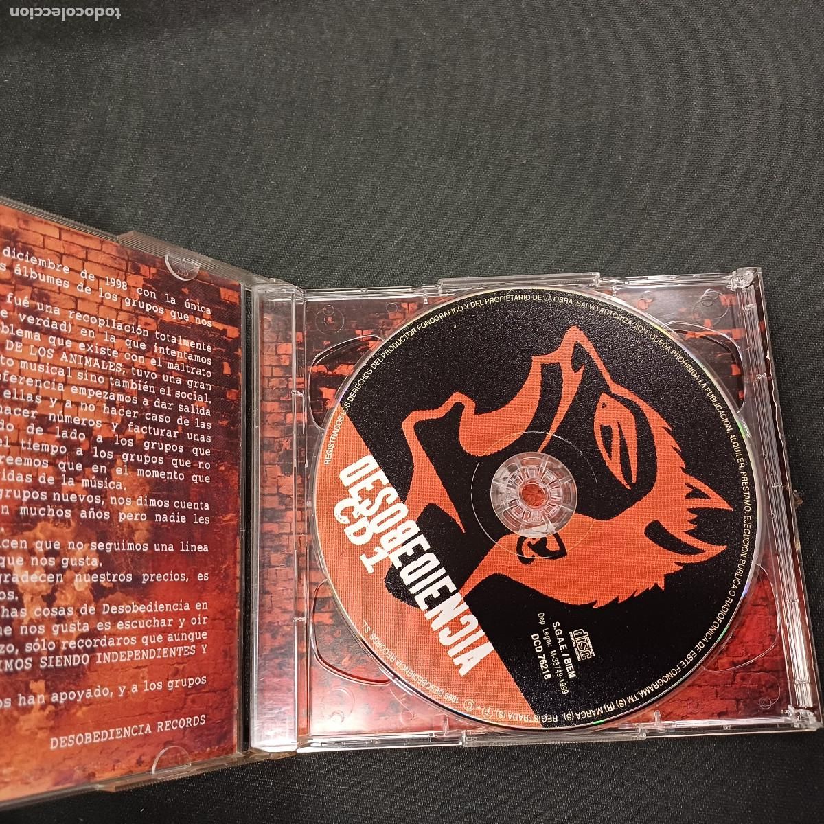 CDs de m&uacute;sica: DESOBEDIENCIA/CD PUNK 2 DISCOS. - Foto 2