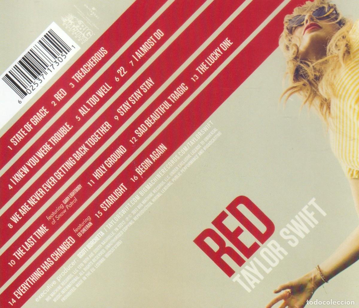 CDs de m&uacute;sica: �G61 - TAYLOR SWIFT. RED. CD. - Foto 2