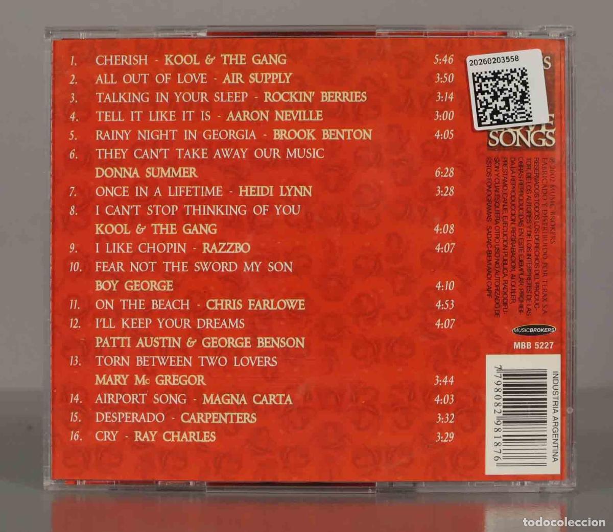 CDs de m&uacute;sica: CD. Various &ndash; 80&acute;s Love Songs. - Foto 2