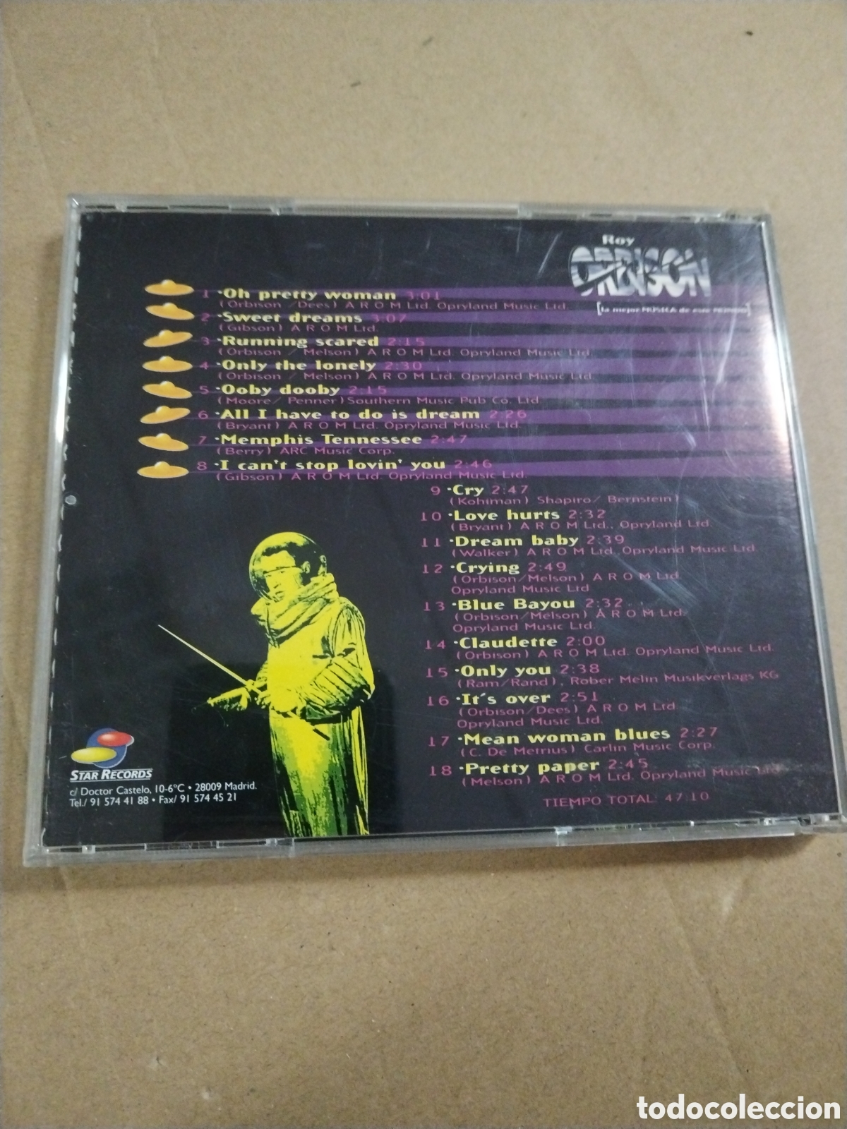 CDs de m&uacute;sica: ROY ORBISON. 18 GRANDES EXITOS. CD. - Foto 2