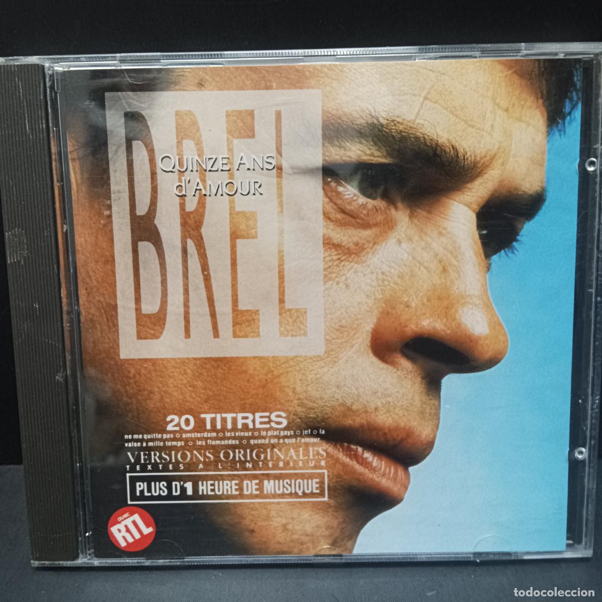 CDs de m&uacute;sica: JACQUES BREL, Quinze and DAmour. CD - Foto 1
