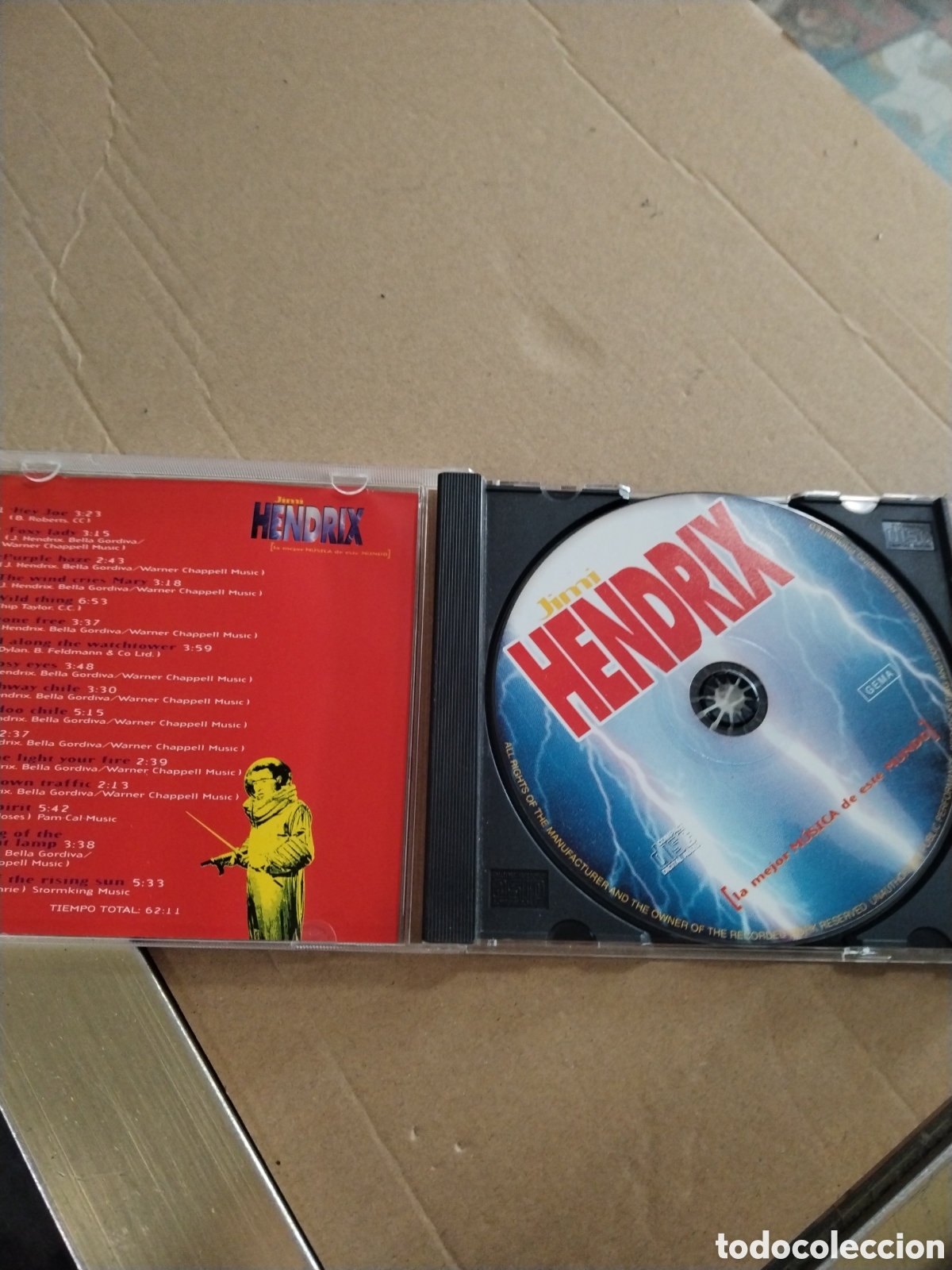 CDs de m&uacute;sica: JIMI HENDRIX. 16 GRANDES &Eacute;XITOS EN VERSI&Oacute;N ORIGINAL. CD. - Foto 3