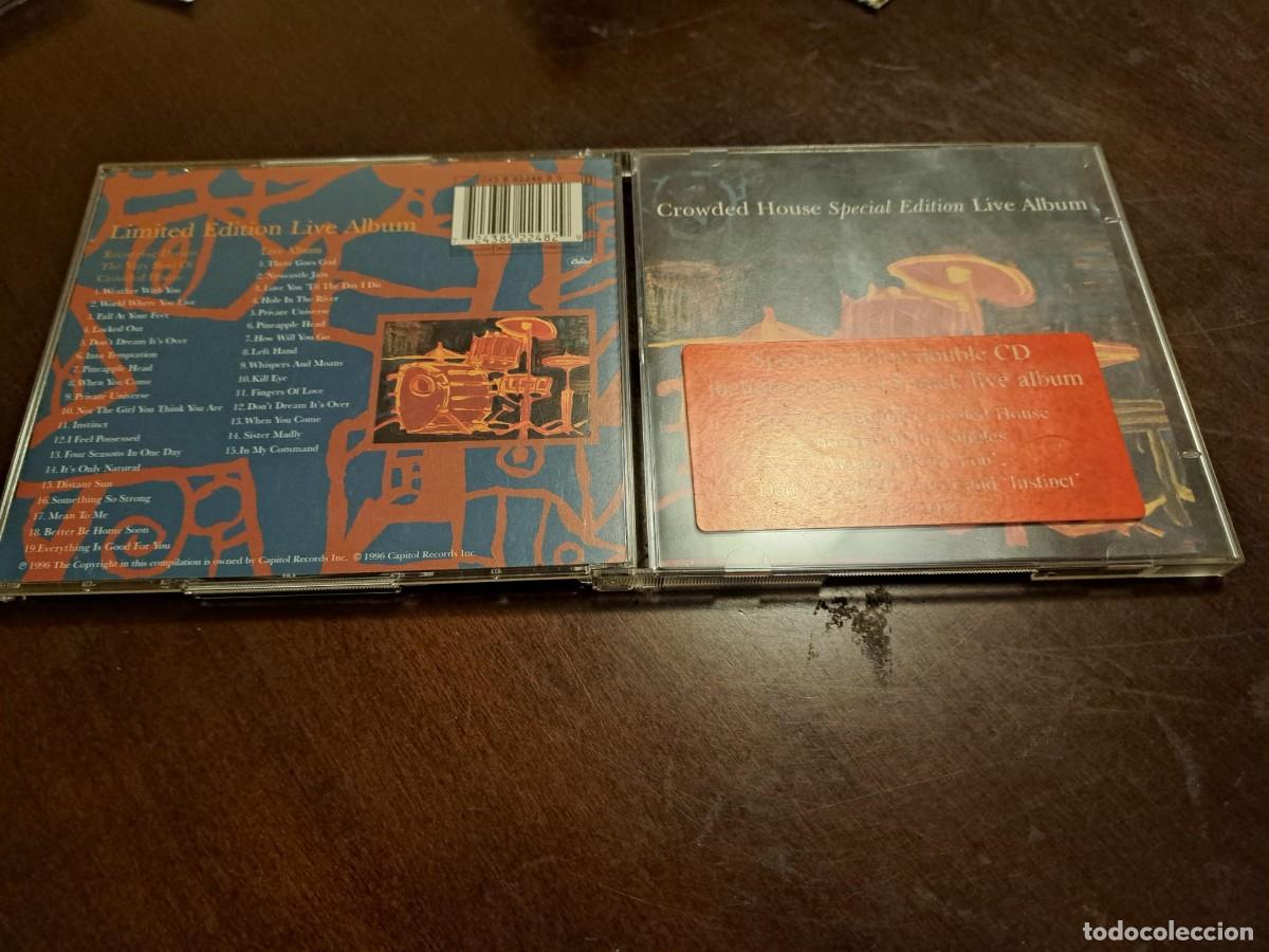 CDs de m&uacute;sica: CROWDED HOUSE - 2 CD - GRANDES EXITOS + DIRECTO - RECURRING DREAM - Foto 1