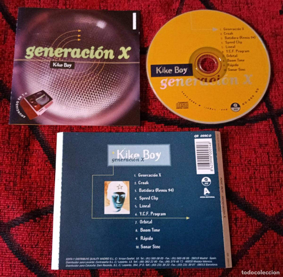 CDs de m&uacute;sica: KIKE BOY ** Generaci&oacute;n X ** CD 1994 - Foto 1