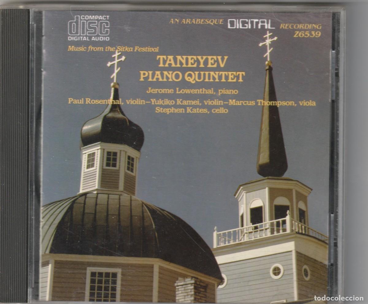 CDs de m&uacute;sica: TANEYEV - PIANO QUINTET (CD ARABESQUE 1995) - Foto 1