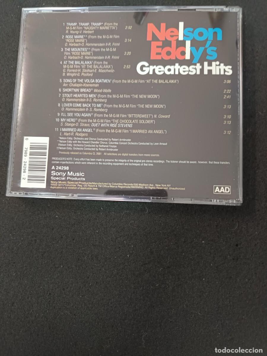 CDs de m&uacute;sica: NELSON EDDYS GREATEST HITS - Foto 2