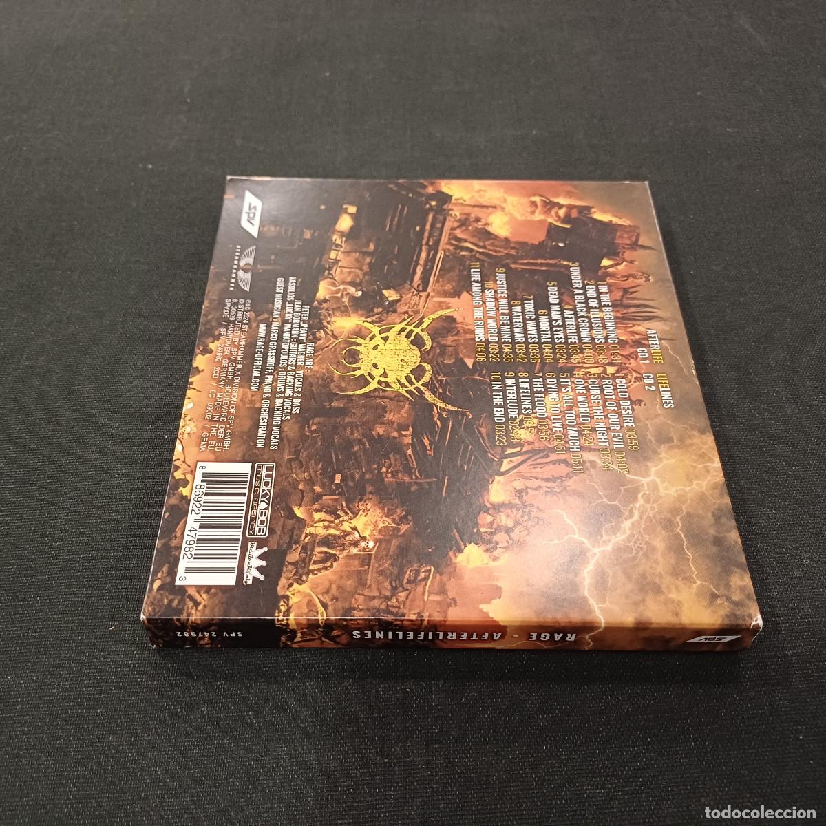 CDs de m&uacute;sica: RAGE/AFTERLIFELINES/CD METAL DIGIPACK 2 DISCOS. - Foto 4