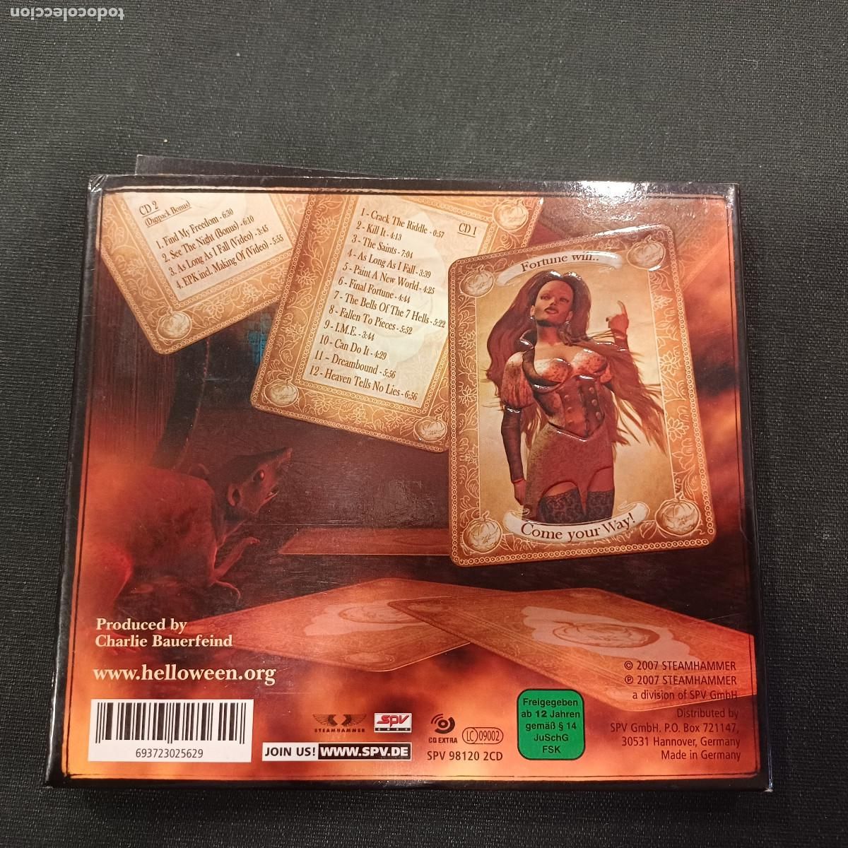 CDs de m&uacute;sica: HELLOWEEN/GAMBLING WITH THE DEVIL/CD METAL DIGIPACK 2 DISCOS. - Foto 5