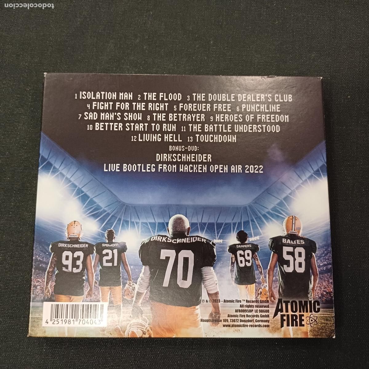 CDs de m&uacute;sica: U.D.O./TOUCHDOWN/CD + DVD METAL DIGIPACK. - Foto 5