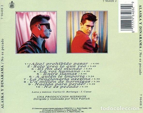 CDs de m&uacute;sica: Alaska y Dinarama - No es pecado - Foto 2