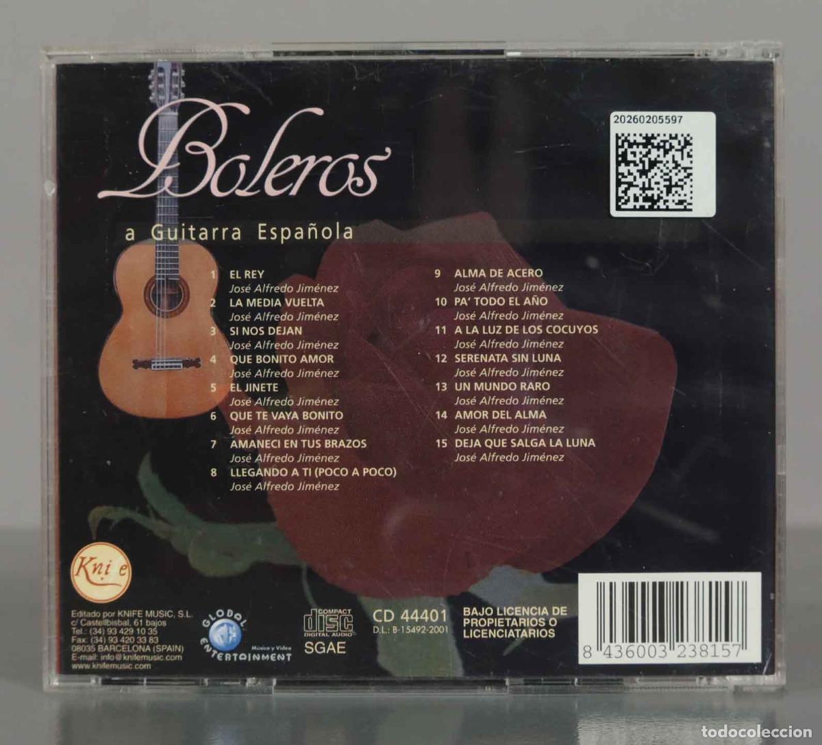 CDs de m&uacute;sica: CD. BOLEROS A GUITARRA ESPA&Ntilde;OLA. - Foto 2