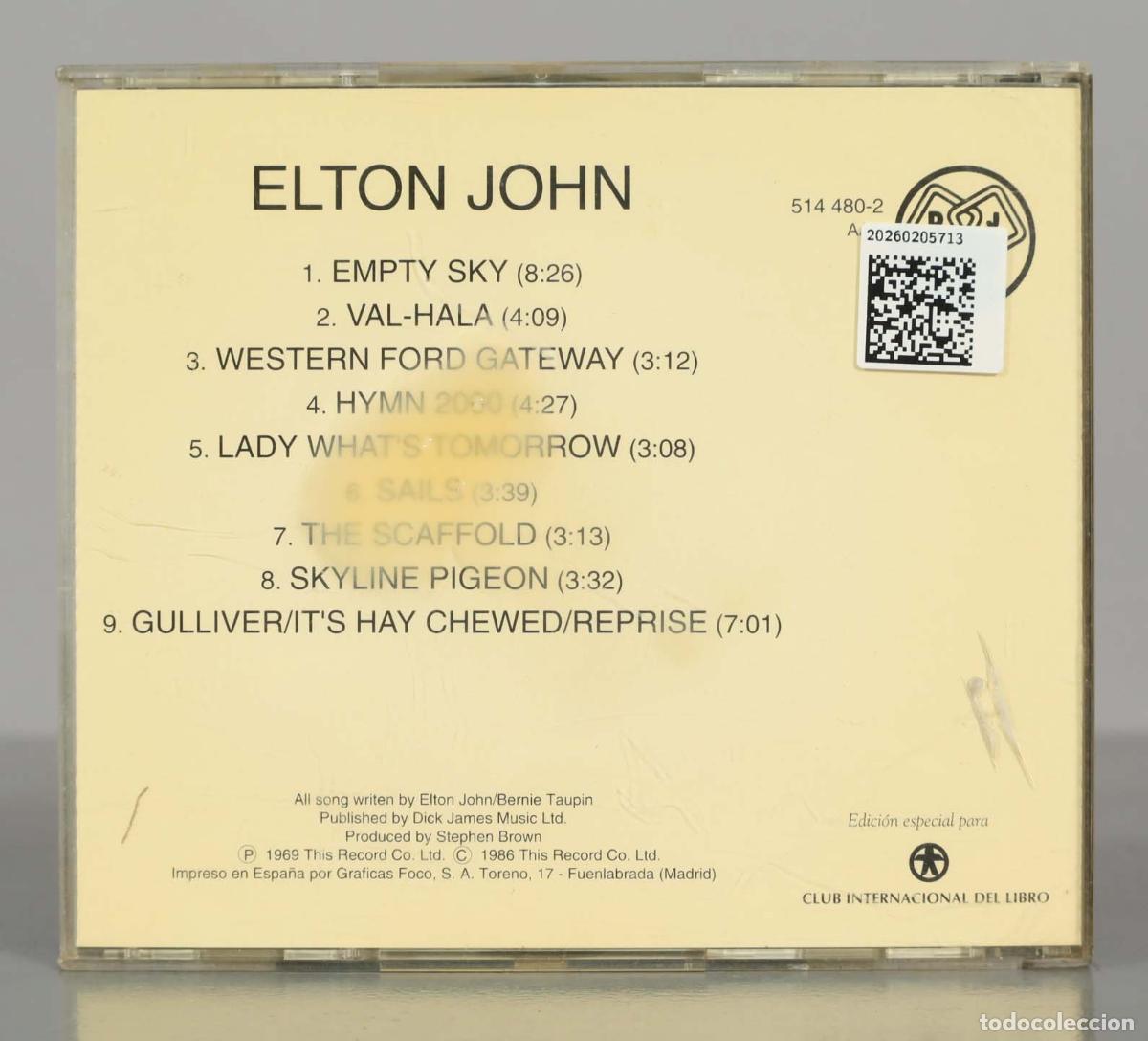 CDs de m&uacute;sica: CD. ELTON JOHN - LOS 60 DE LOS 60. - Foto 2