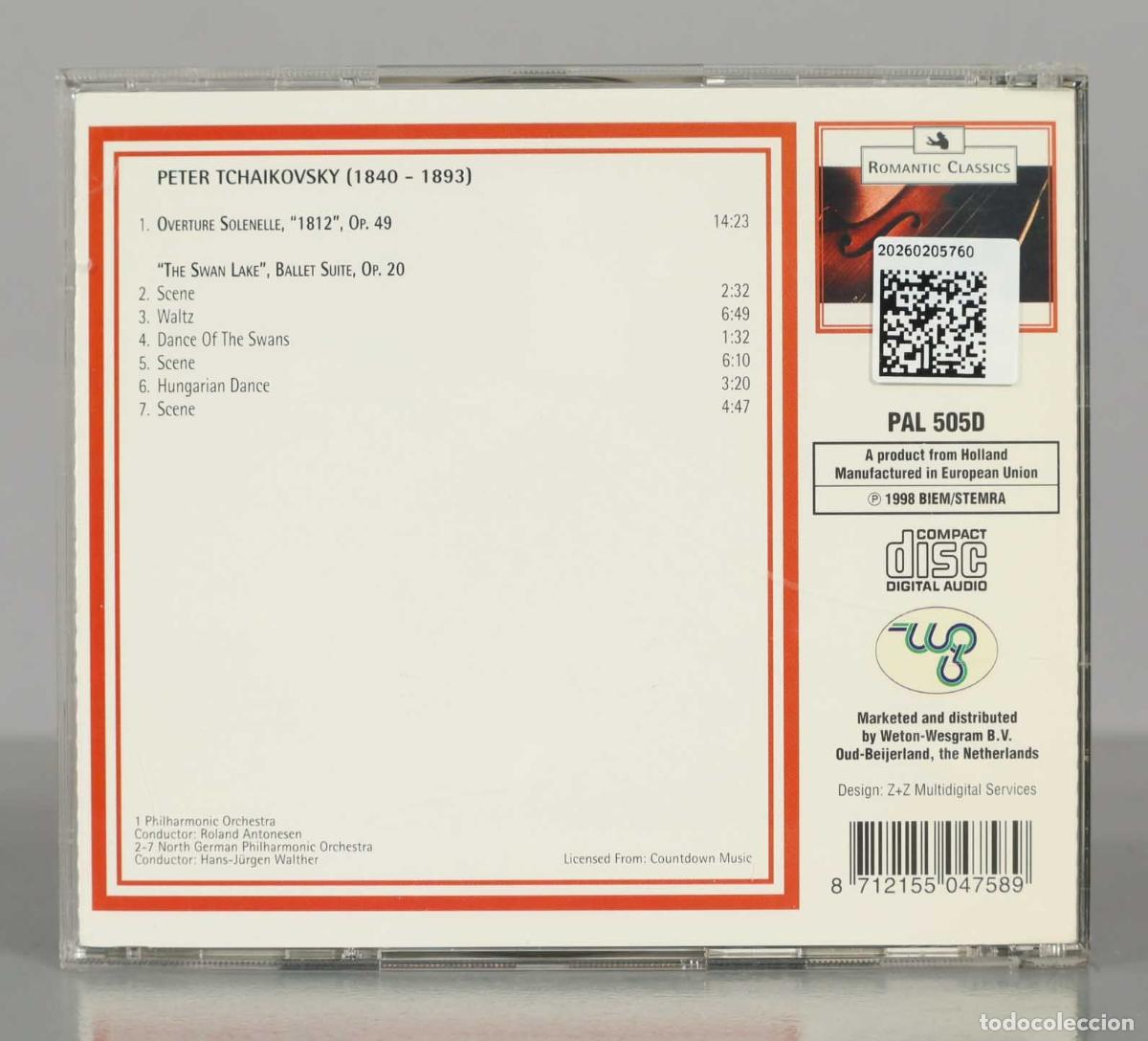 CDs de m&uacute;sica: CD. Various &ndash; Romantic Classics. PETER TCHAIKOVSKY. OP 49 20 WALTHER - Foto 2