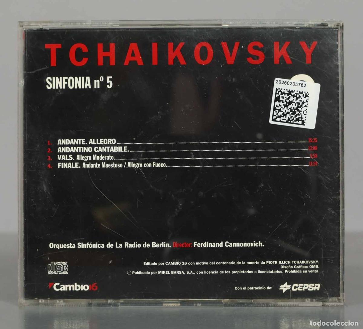 CDs de m&uacute;sica: CD. TCHAIKOVSKY 9. SINFONIA no 5. - Foto 2