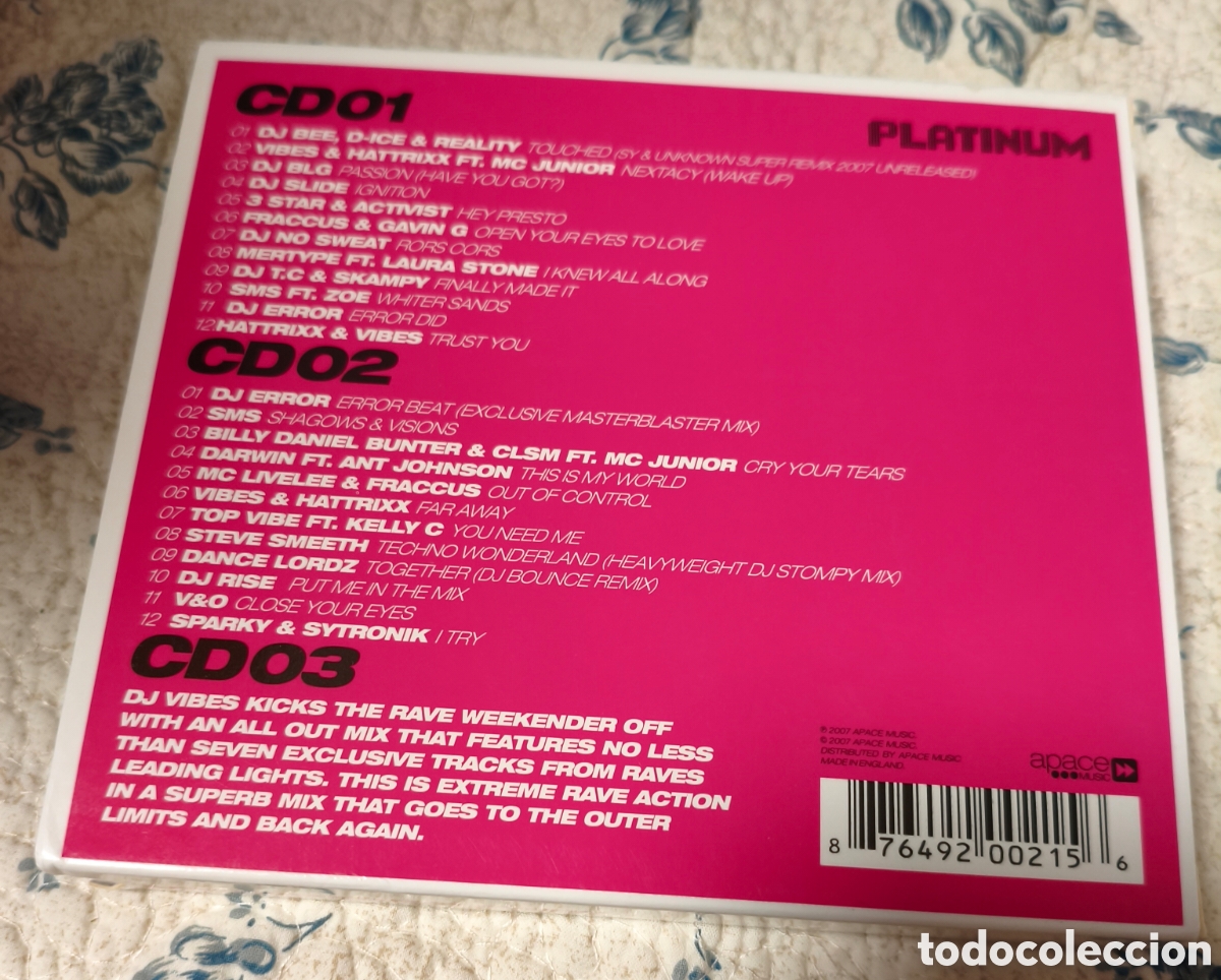 CDs de m&uacute;sica: Various&nbsp;&lrm;&ndash;&nbsp;Platinum Rave Weekender - Foto 2