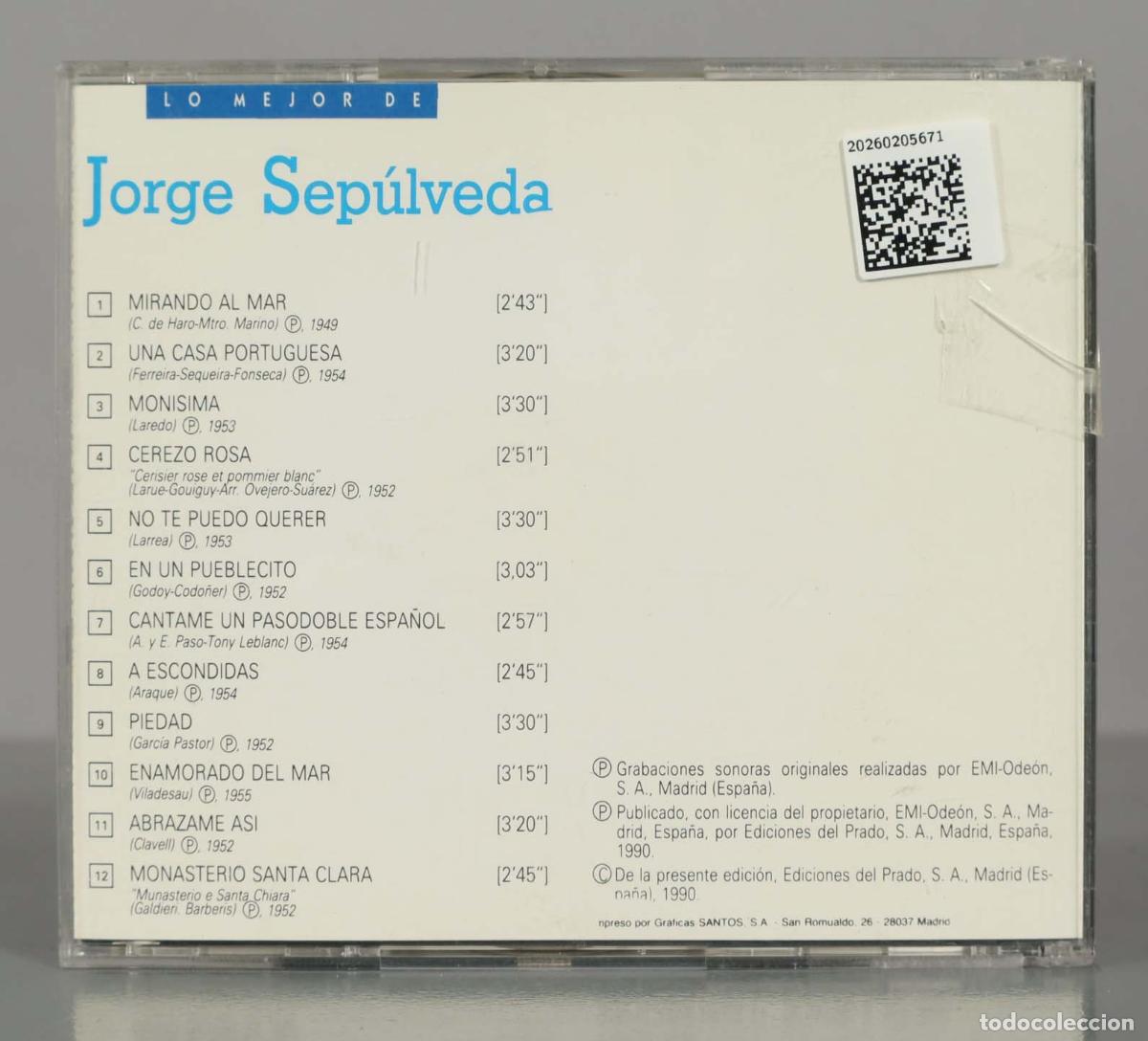 CDs de m&uacute;sica: CD. LO MEJOR DE - Jorge Sep&uacute;lveda. - Foto 2