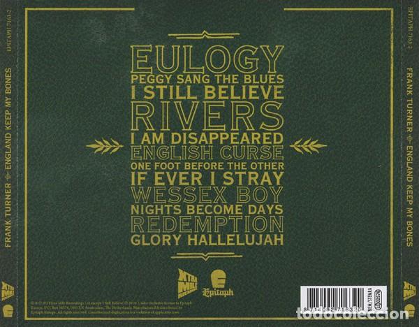 CDs de m&uacute;sica: Frank Turner - England Keep my Bones - Foto 2