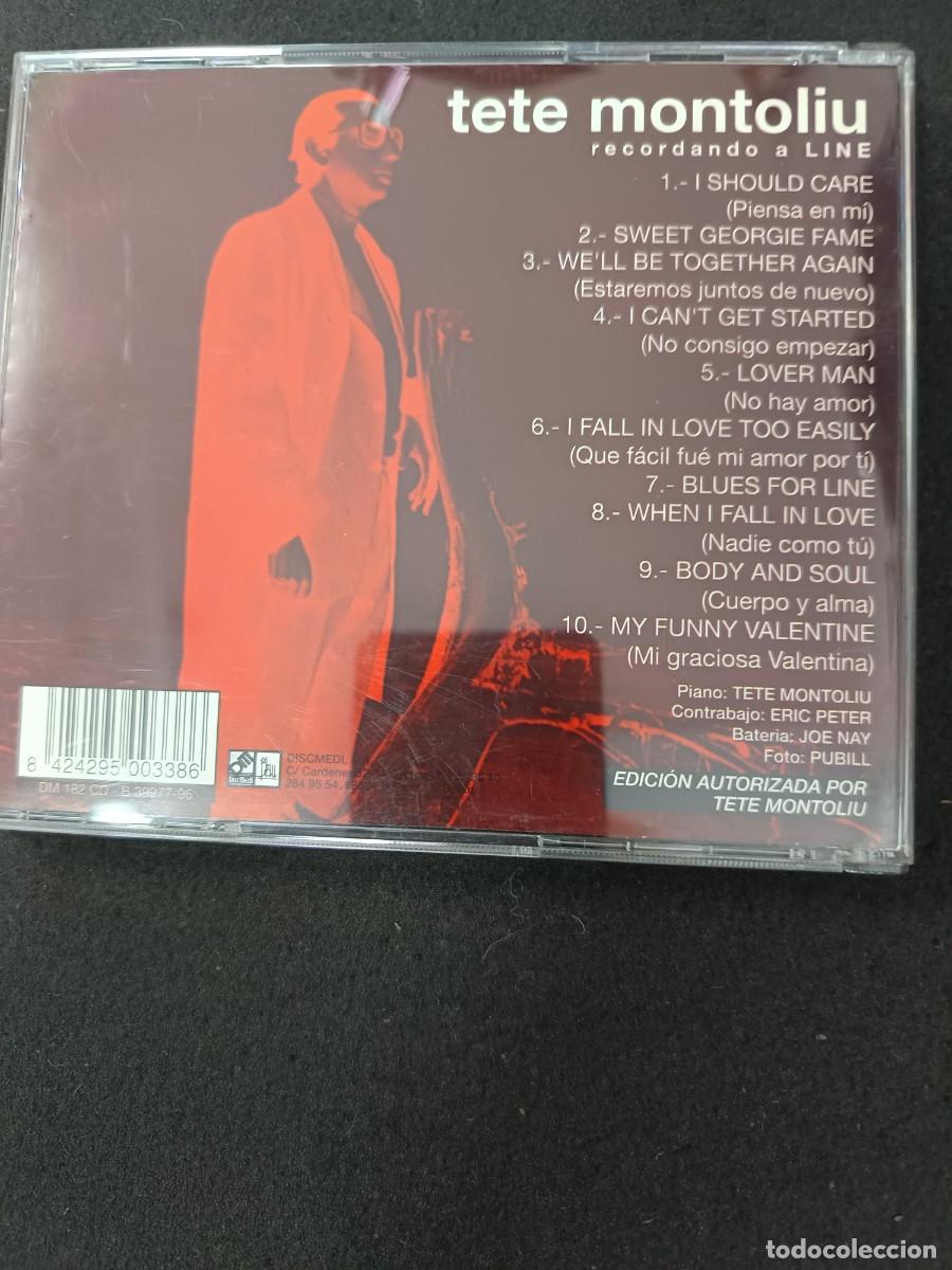 CDs de m&uacute;sica: TETE MONTOLIU. RECORDANDO A LINE - Foto 2