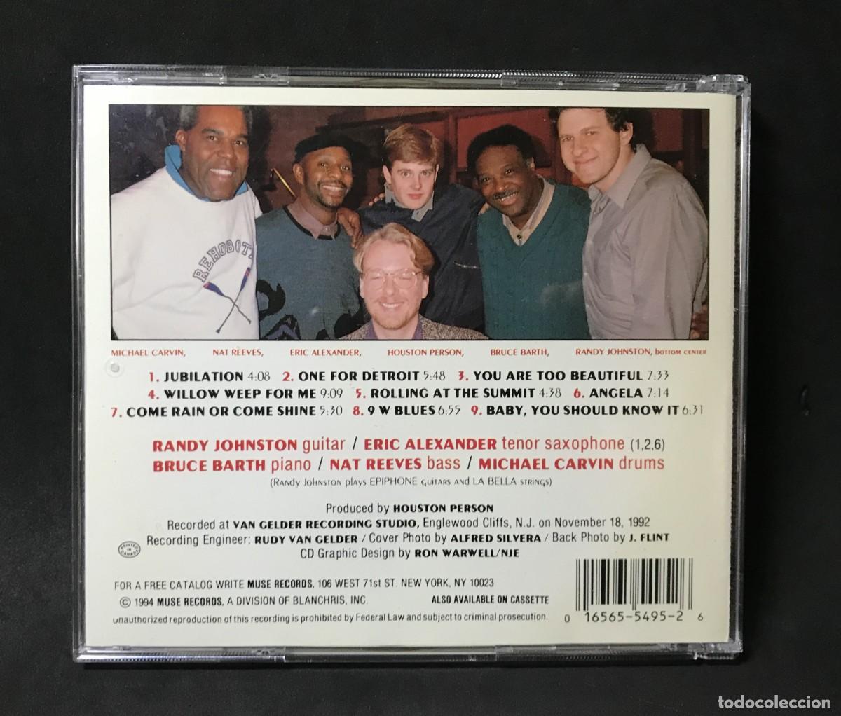 CDs de m&uacute;sica: Randy Johnston, Bruce Barth, &ndash; Jubilation - CD - Muse - Foto 2