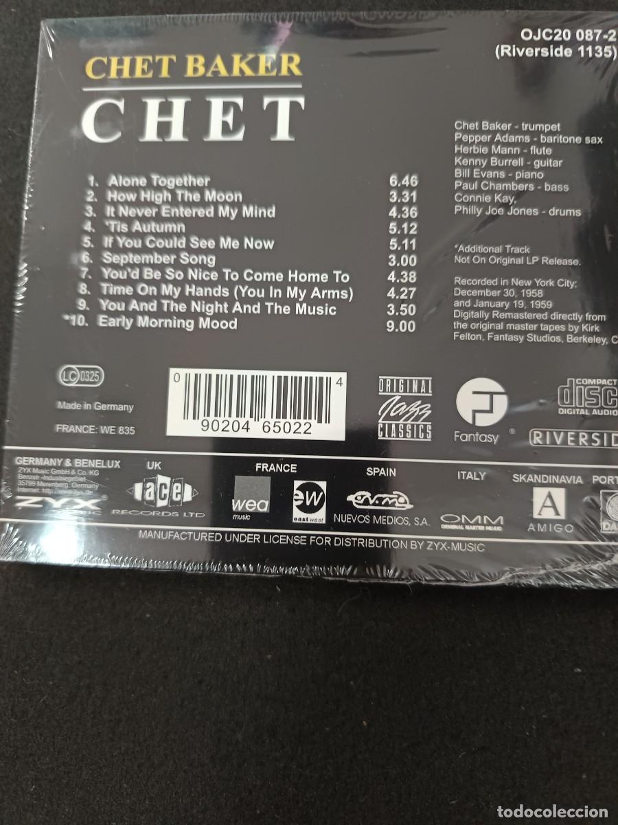 CDs de m&uacute;sica: CHET BAKER. CHET (RIVERSIDE) - Foto 2