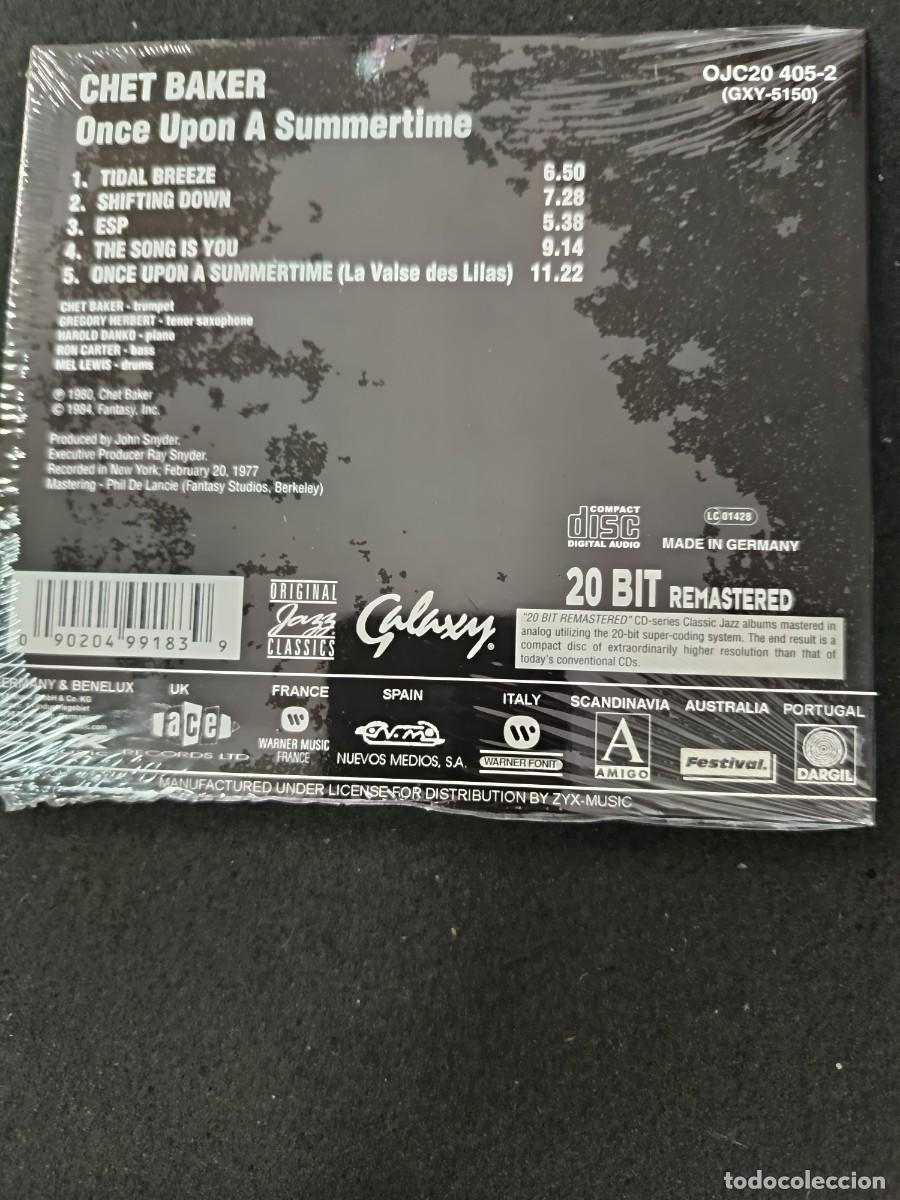 CDs de m&uacute;sica: CHET BAKER. ONCE UPON A SUMMERTIME - Foto 2