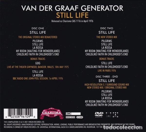CDs de m&uacute;sica: Van der Graaf Generator - Still Life (2 CD + DVD) (precintado - Foto 2