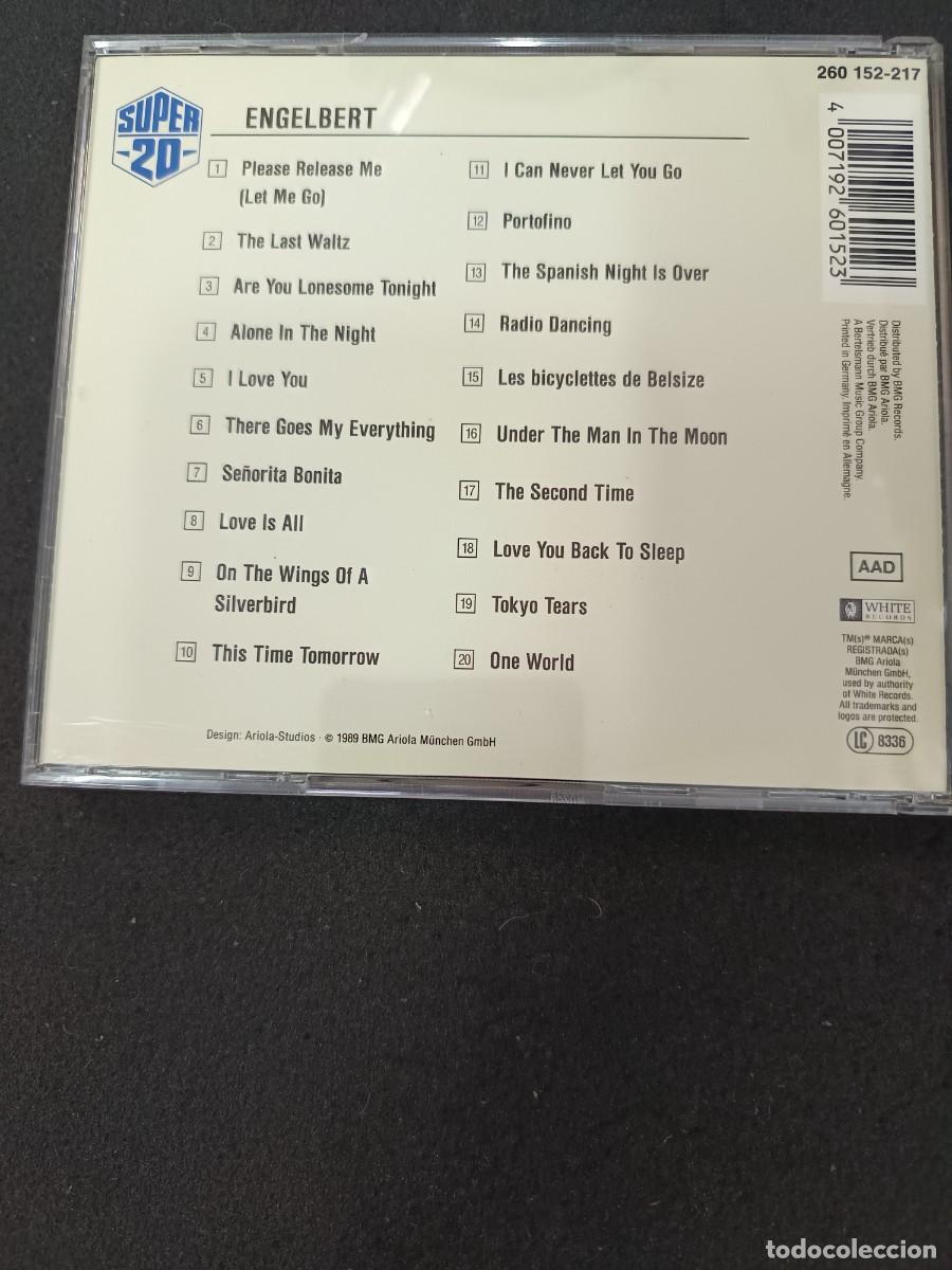 CDs de m&uacute;sica: ENGELBERT HUMPERDINCK. SUPER 20 - Foto 2