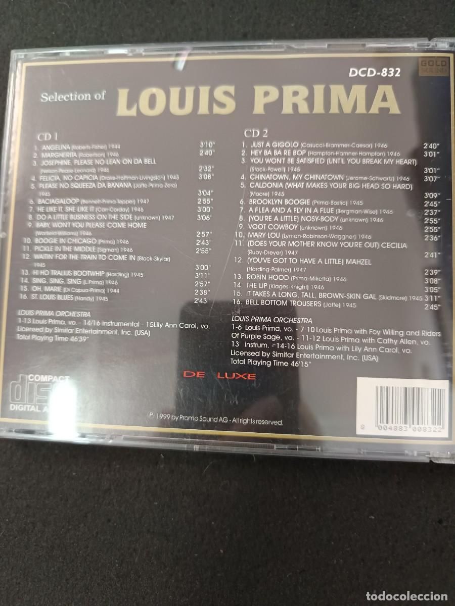 CDs de m&uacute;sica: 2 CD. SELECTION OF LOUIS PRIMA - Foto 2