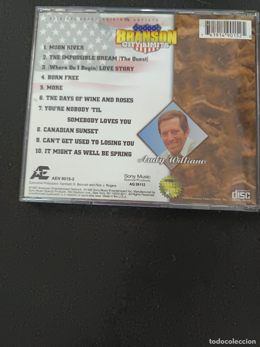 CDs de m&uacute;sica: ANDY WILLIAMS. BRANSON CITY LIMITS - Foto 2