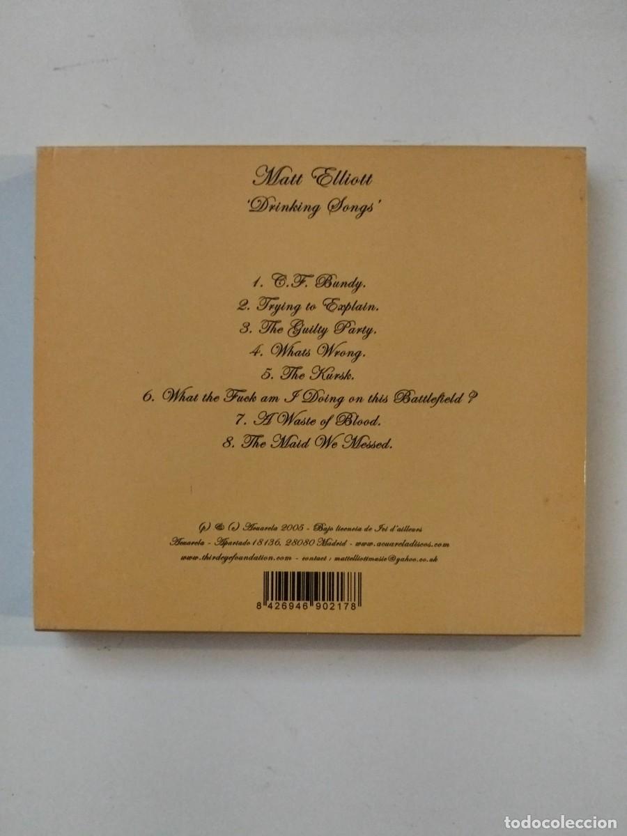 CDs de m&uacute;sica: Matt Elliott Drinking songs - Foto 2