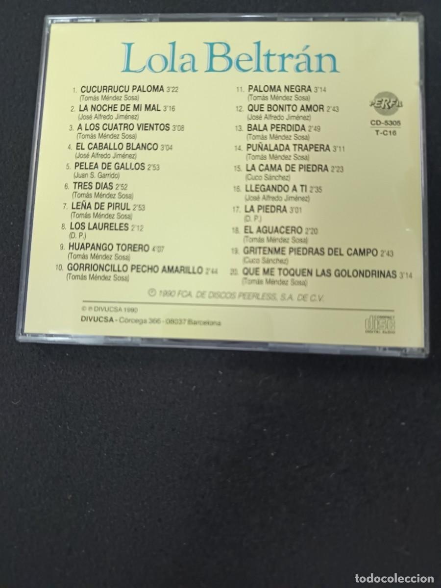 CDs de m&uacute;sica: LOLA BELTR&Aacute;N. GRANDES &Eacute;XITOS - Foto 2