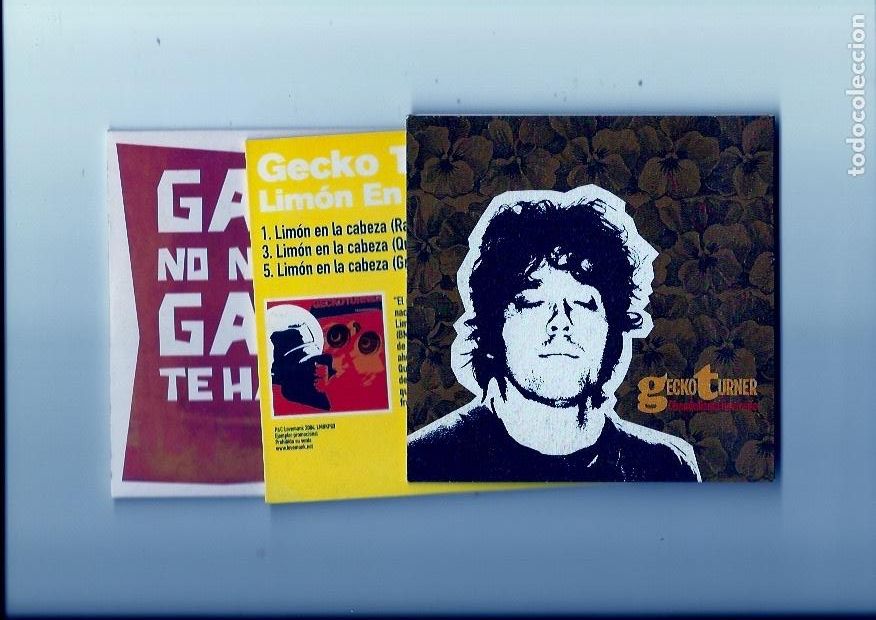 CDs de m&uacute;sica: GECKO TURNER. Chandalismo ilustrado. Limon en la cabeza. Gato no naces... ( cd album + 2 cds single)