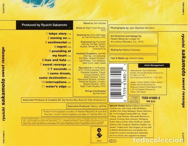 CDs de m&uacute;sica: Ryuichi Sakamoto - Sweet Revenge - Foto 2