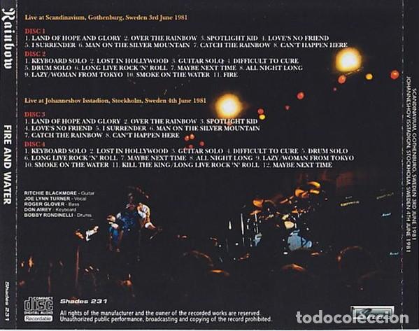 CDs de m&uacute;sica: 4 CDs - RAINBOW - Live in Sweden 1981 - Foto 2