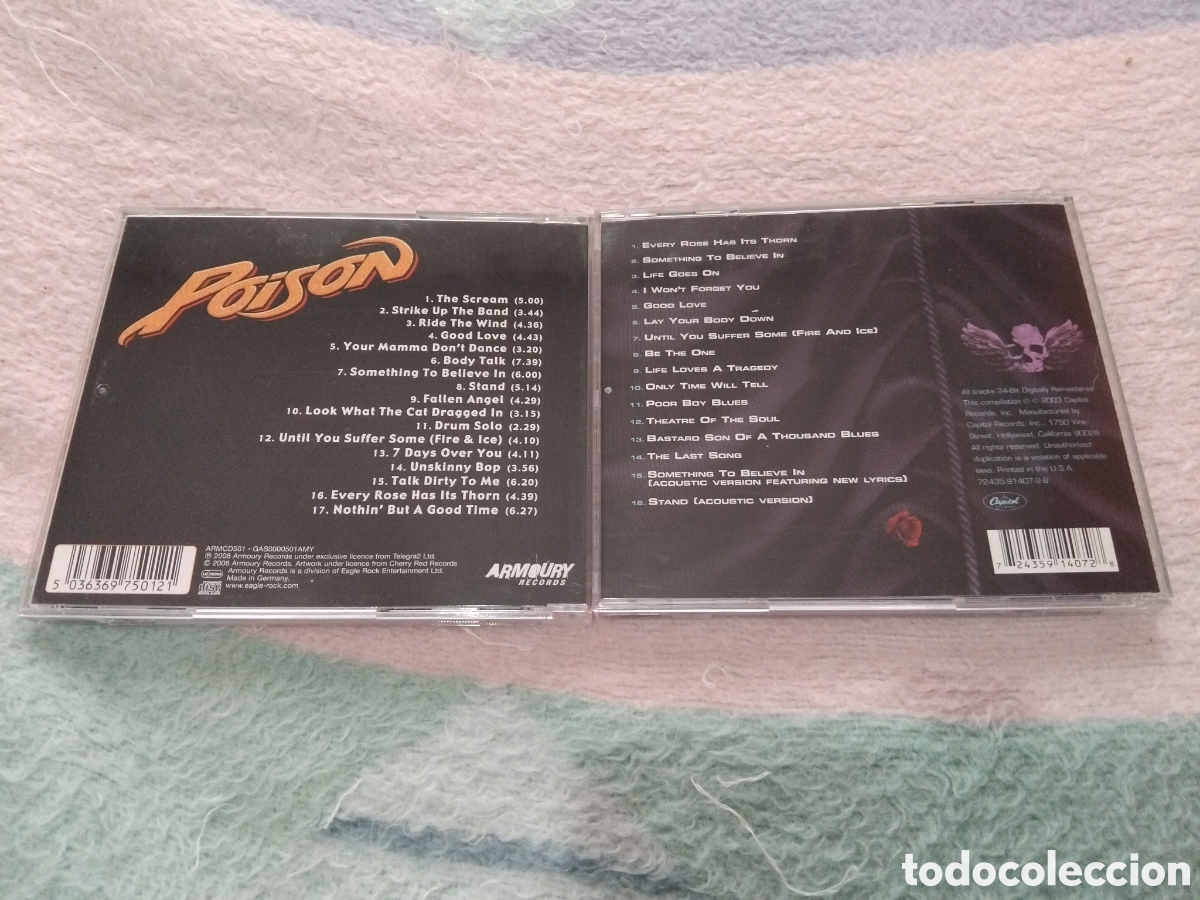 CDs de m&uacute;sica: Lote Poison ,(cds muy dificiles) - Foto 2
