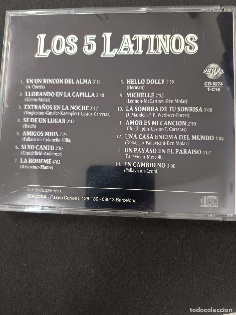 CDs de m&uacute;sica: LOS 5 LATINOS. INOLVIDABLES 4 - Foto 1