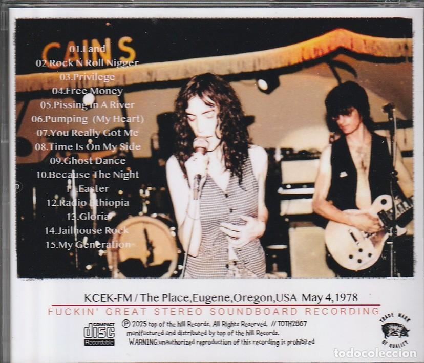CDs de m&uacute;sica: CD - Patti SMITH - Live in Oregon 1978 - Foto 2